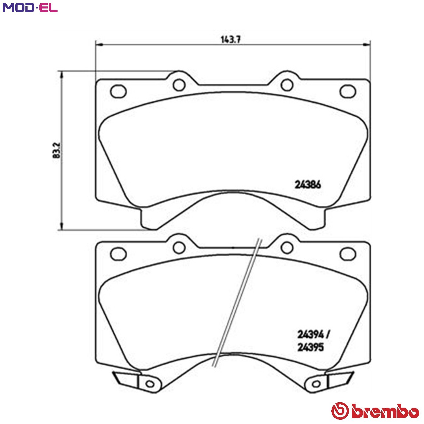 Front Brake Pad Set Fits Hyundai XG Toyota LandCruiser 200 BREMBO - Image 17