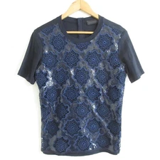 Diesel Black Gold Crochet S/S T-Shirt Navy Black Japan