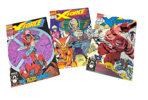 X-Force #1-3 (1991 Band 1)) Marvel Comics #1 2 3 Cable X-Men Blood Hunters