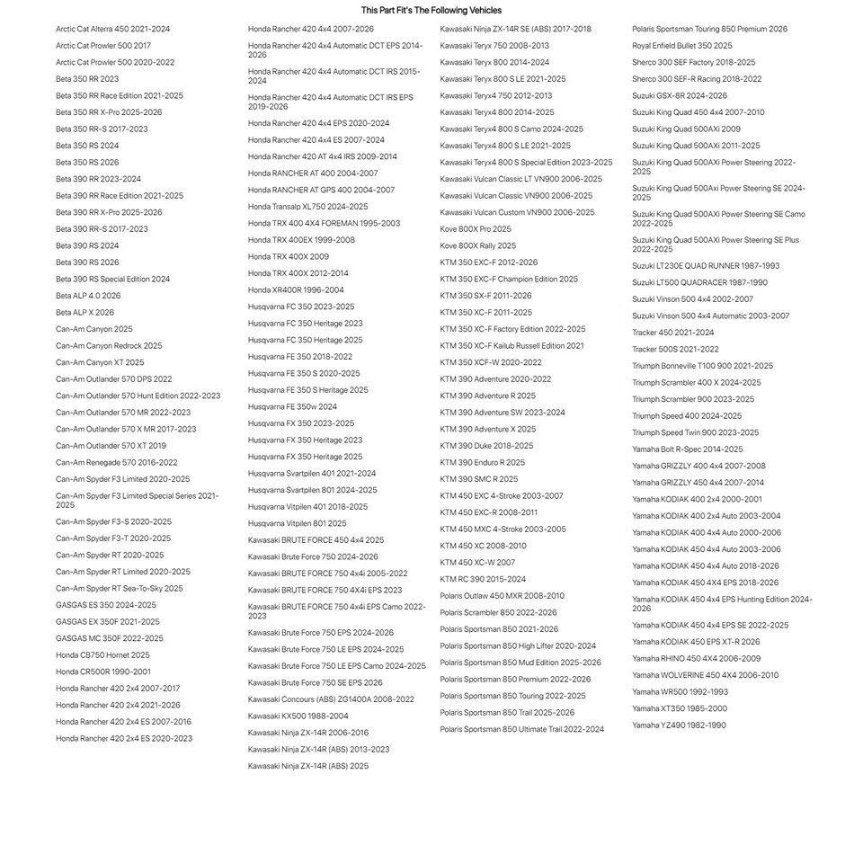 Tusk Flexible Cylinder Hone 84-89mm For Yamaha YZ490 1982-1990 - Image 2 of 2