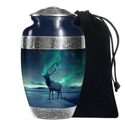 Deer Quiet Burial Urns for Human Ashes Adult Women, Decorative Urn (10 Inch)