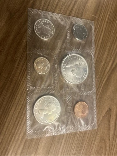 1963 Canada Proof-Like Set, 6 Coins, Gem PL, Original Packaging, 1.11 oz Silver!