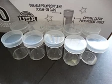 10 Whitman Silver Eagle Dollar Round Clear Plastic Coin Tubes w/ Screw On Caps