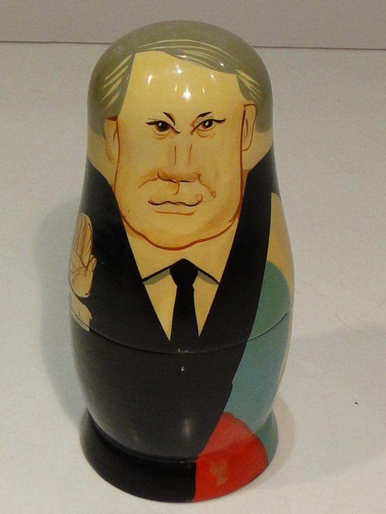 Vintage Russian Political Leaders Matryoshka Nesting Dolls