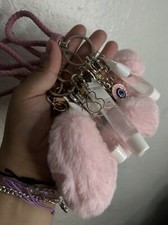 pom pom keychain