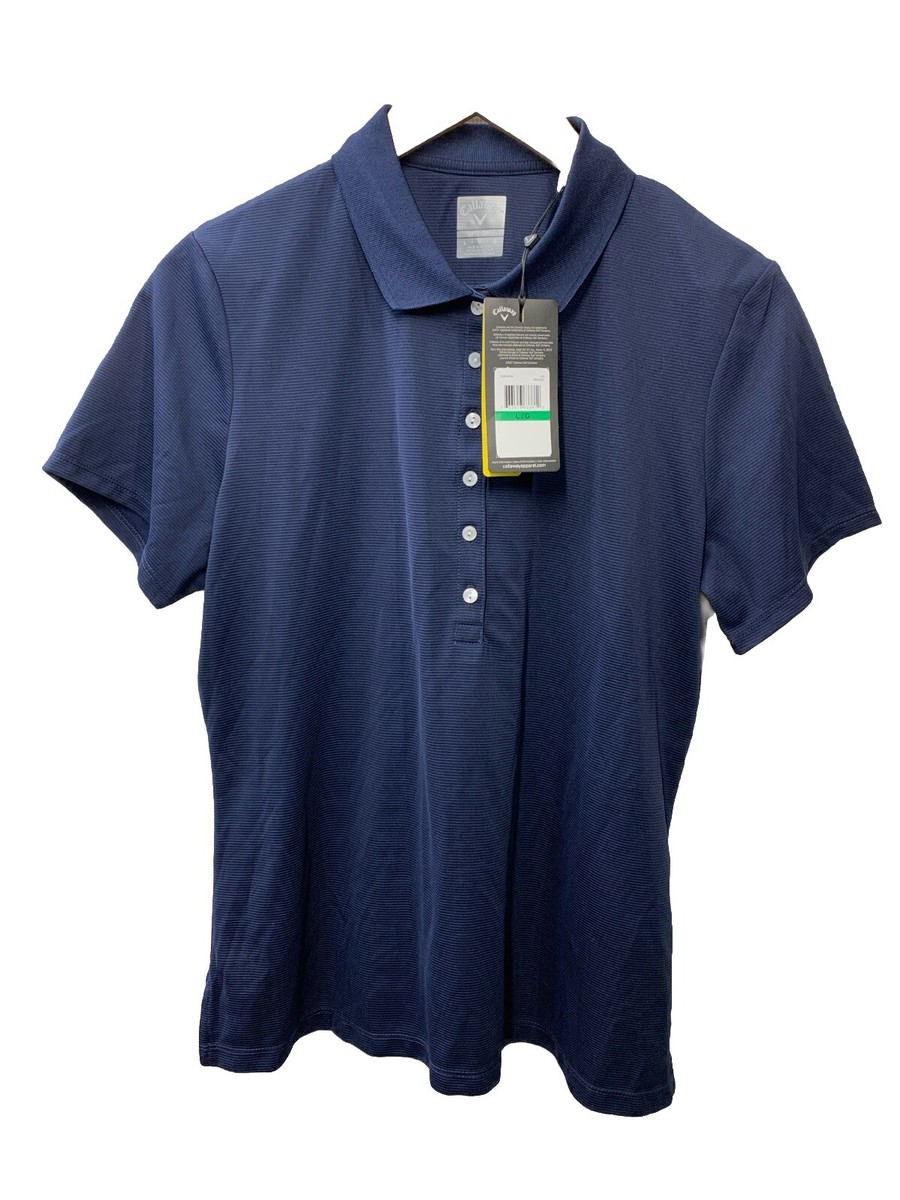 Blue Blue 5個セット Callaway Short Sleeve Ottoman Performance Golf Polo With Sun