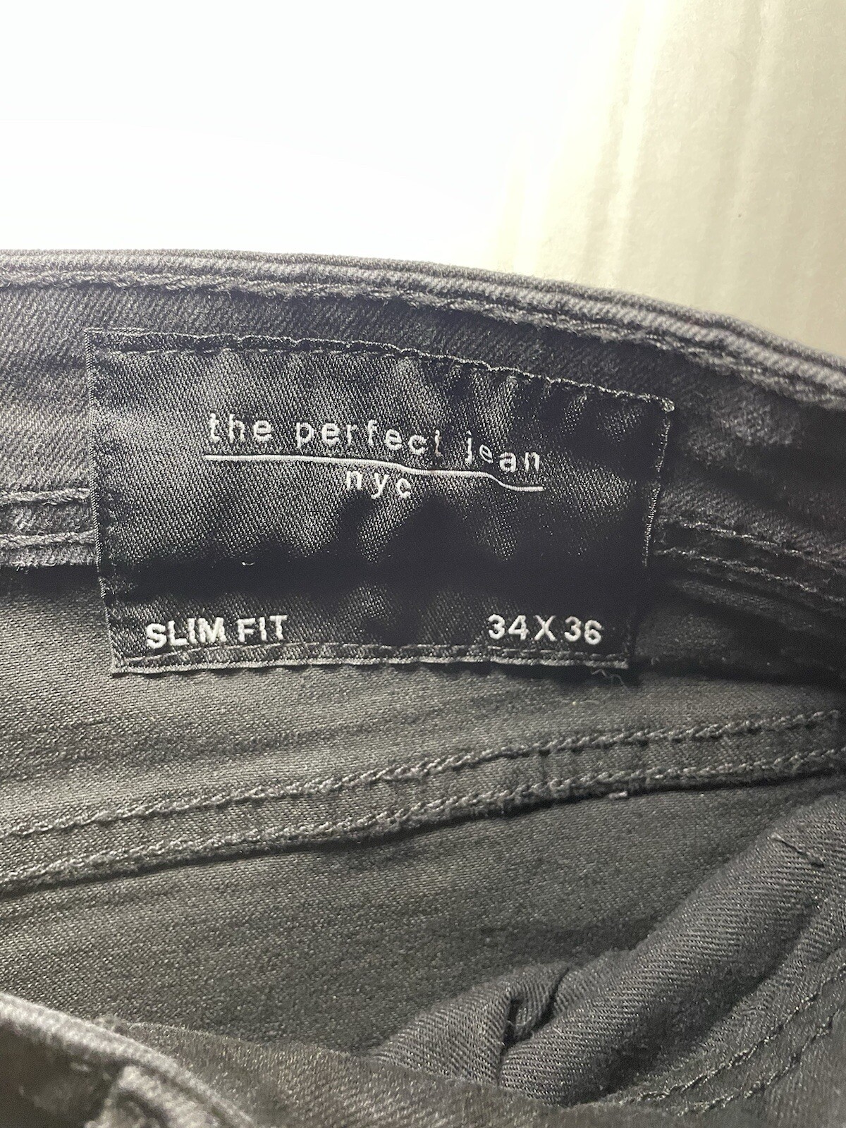 The Perfect Jean NYC Men’s Slim Fit Black Jeans Sz 34x36