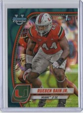 2024 Bowman University Chrome #157 Rueben Bain Jr. Teal Lava Refractor