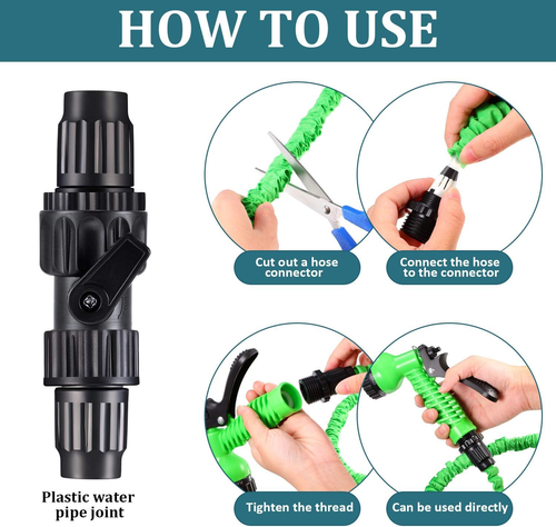 4 Sets Garden Expandable Hose Repair Kit Faucet Adapter Hose Female Male Connect - Picture 3 of 12