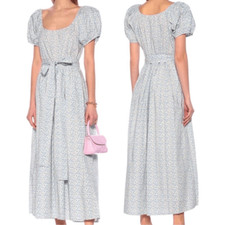 Loveshackfancy Floral Lais Celebration 100% Cotton Poplin Midi Dress sz 0