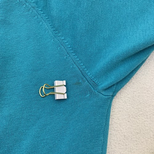 Antonio Melani Damen Gr. Small Blau Pullover Stretch Kleid Knopf Seidenmischung - Bild 10 von 12
