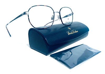 BROOKS BROTHERS BB 1049 1658 HAVANA SILVER OVAL RX EYEGLASSES 54-17-140 MM NEW