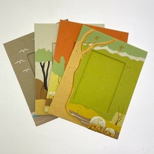 Handmade Recycled Elephant Dung Photo Frame Portrait 11x8cm Picture, Quirky Gift