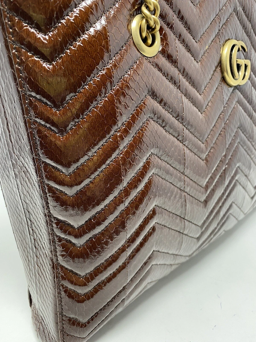 Gucci® GG Marmont Python Super Mini Bag - Saint John's