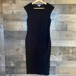 black cotton bodycon dress