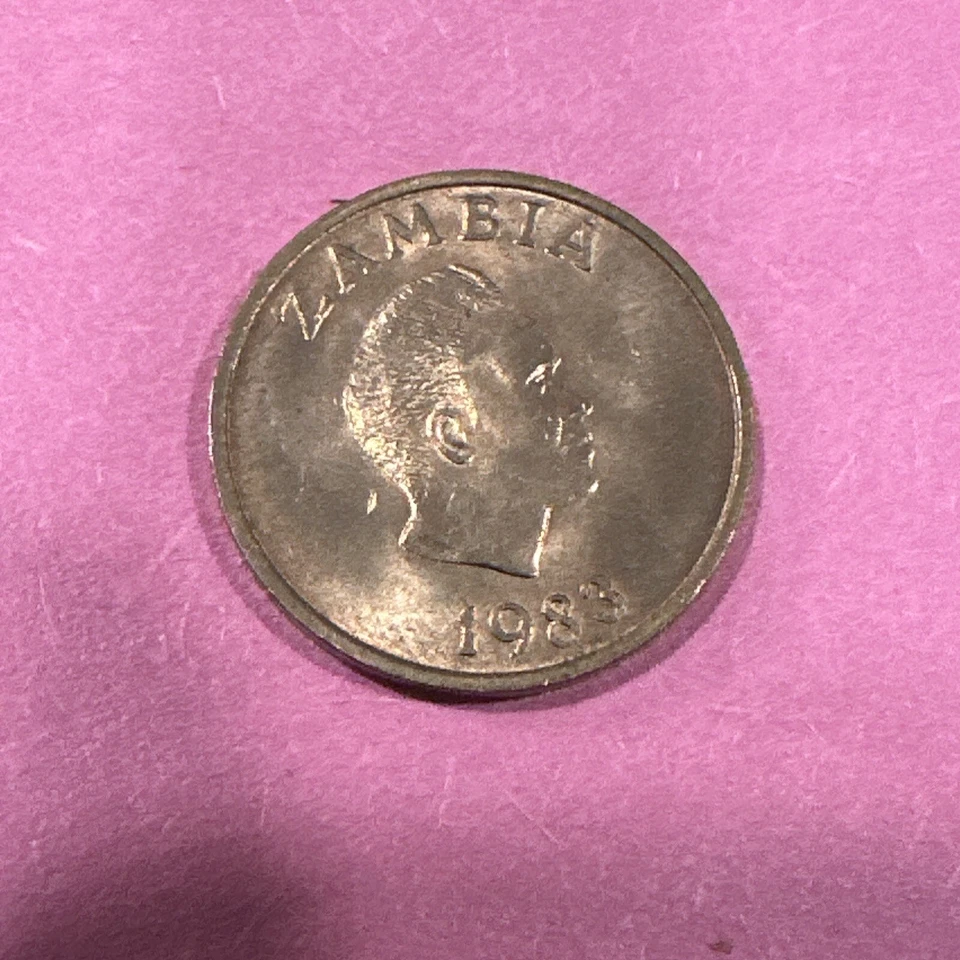 1983 Zambia 1 One Nowee Coin Anteater - Image 2 of 2