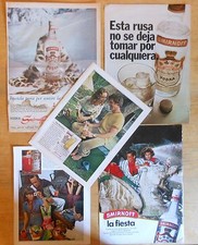 SMIRNOFF VODKA 5x ADS 1960s/80s advert advertising promo publicidad anuncios
