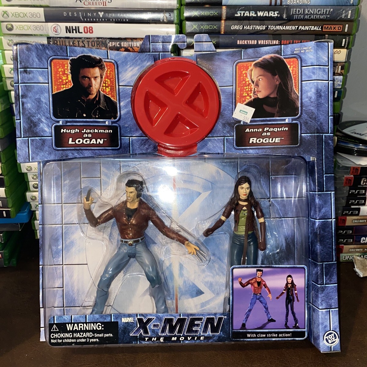 マーベル　トイビズ　ＸMEN　THE　MOVIE　LOGANローガン VTG Wolverine Marvel X-Men Movie 2000 Logan Rogue Action