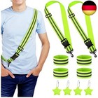 Reflektoren Kleidung Set Beinhaltet 2 Reflektor Gürtel mit Verstellbaren und 4