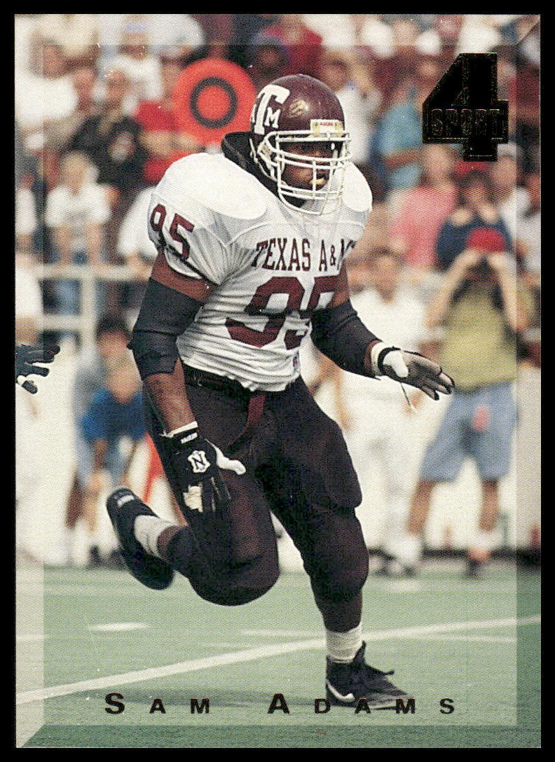 Sam Adams Rookie RC 1994 Classic Four Sport #58 Texas A&M / Seahawks