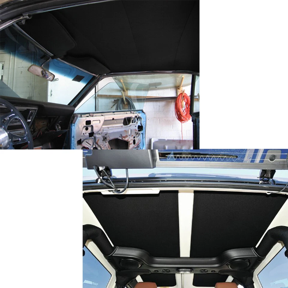 Car Headliner Fabric Foam Back Upholstery Roof Liner Saggy Aging Replace 86"x60" Foto 4 de 4
