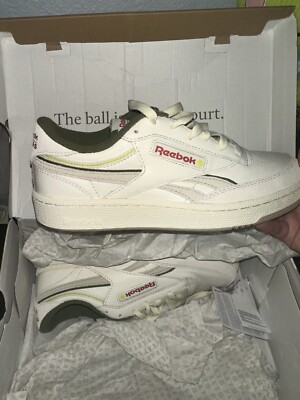 Unisex Size Reebok Recess x Club C Revenge Beige Green