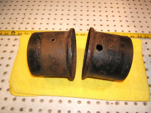 Mercedes W180,W128,W105 Ponton under hood heater air outlets metal Blower 2 Duct - Picture 9 of 12