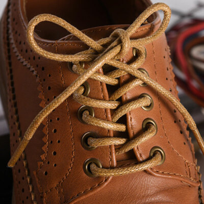 Waxed Shoelaces Classic Bootlaces Leather Shoe Laces Ropes
