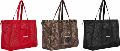 【新品未使用】SUPREME 21ss tote red camo トートバッグ Supreme Mesh Tote Bag Black Red Camo 3colors SS25 | eBay