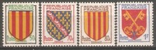 France - 1955 Provincial Coats of Arms Sg1270/3 MNH