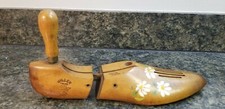 Antique Hand Painted Miller Shoe Stretcher Artist Signed 1979 / Shoe Tree