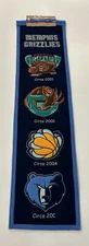 Memphis Grizzlies NBA Basketball Winning Streak Embroidered Heritage Banner