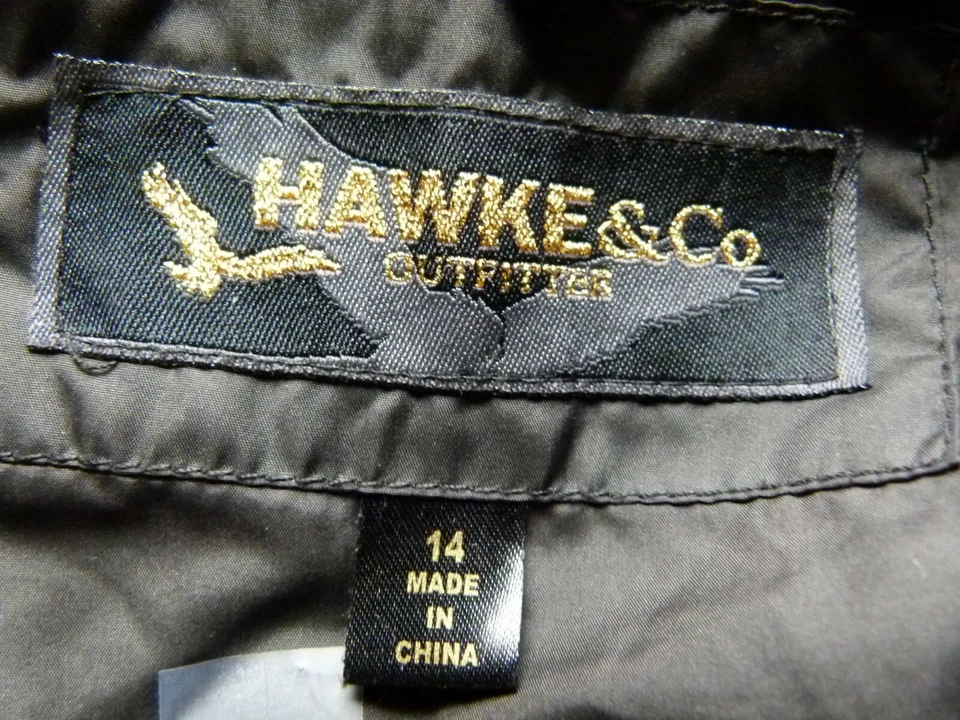 Chaqueta Hawke & Co Girl’s Kid’s con capucha de piel sintética negra talla 14 Foto 4 de 4