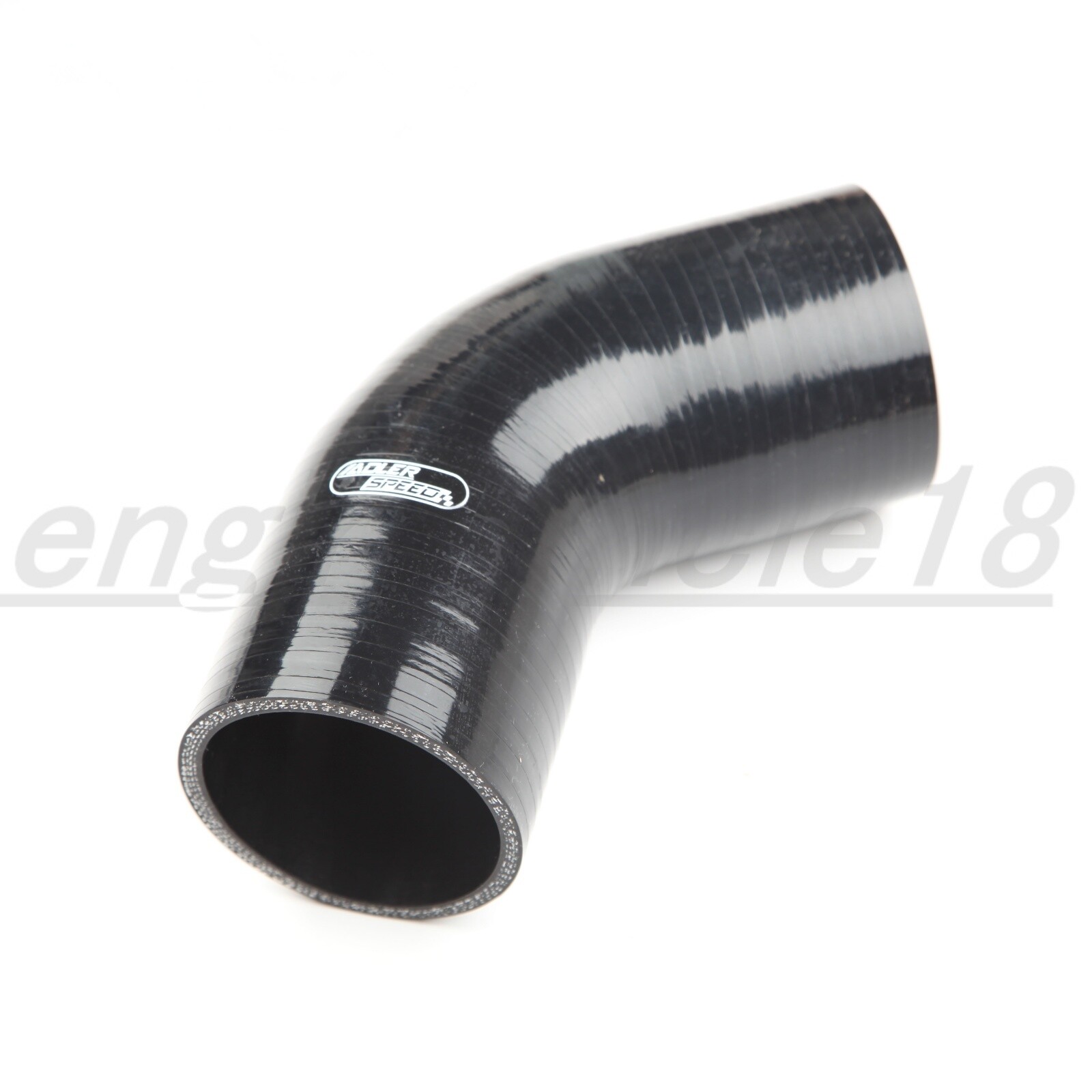 4Ply 1" 2" 3" 4" ID Silicone Hose 30/60/90 Degree Elbow Coupler Pipe Black USA.