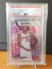 LeBron James 2019 Panini Mosaic MVPs #298 PINK CAMO PSA 10 INVEST!