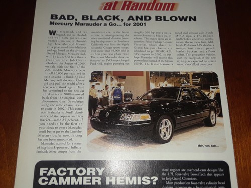 MERCURY MAURADER CONCEPT ORIGINAL 2001 ARTICLE - Imagen 12 de 12