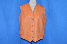 vintage 70s WOMENS NATIVE AMERICAN FRINGE FAUX LEATHER VEST JACKET MEDIUM M