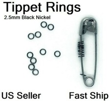 Tippet Rings 2.5mm Dry/Wet/Nymph Black Fly Le...