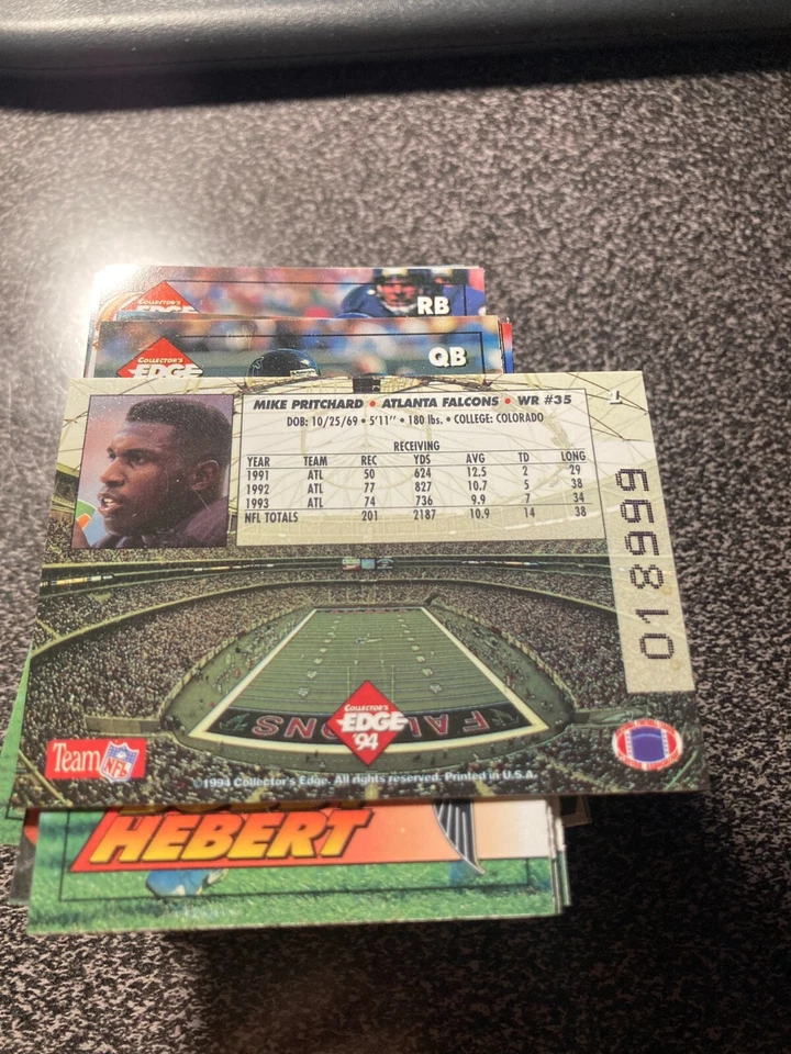 1994 COLLECTOR'S EDGE FOOTBALL BASE CARDS YOU PICK! - Image 2 of 2