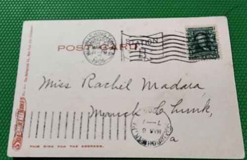 Theodore Roosevelt Einweihung 4. März 1905 Postkarte Washington DC 2x Stempel - Bild 6 von 6
