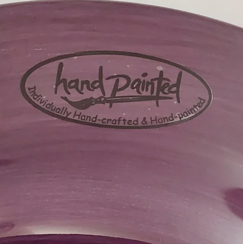 Corsica Tabletops 2 Dinner Plates PLUM 11.25" Gallery Unlimited - Picture 6 of 6