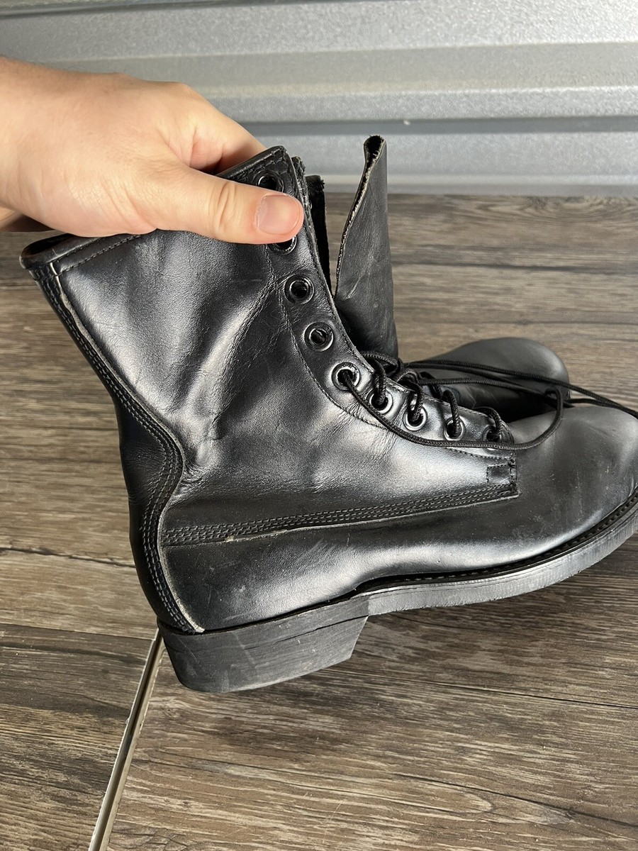 Vintage Addison Shoe Company Boots Combat Military Steel Toe