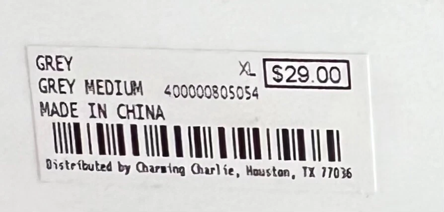 Encantadora Camisa/Vestido Charlie Gris Camuflaje Be The Change Hombro Frío Dormir Talla XL Foto 4 de 4