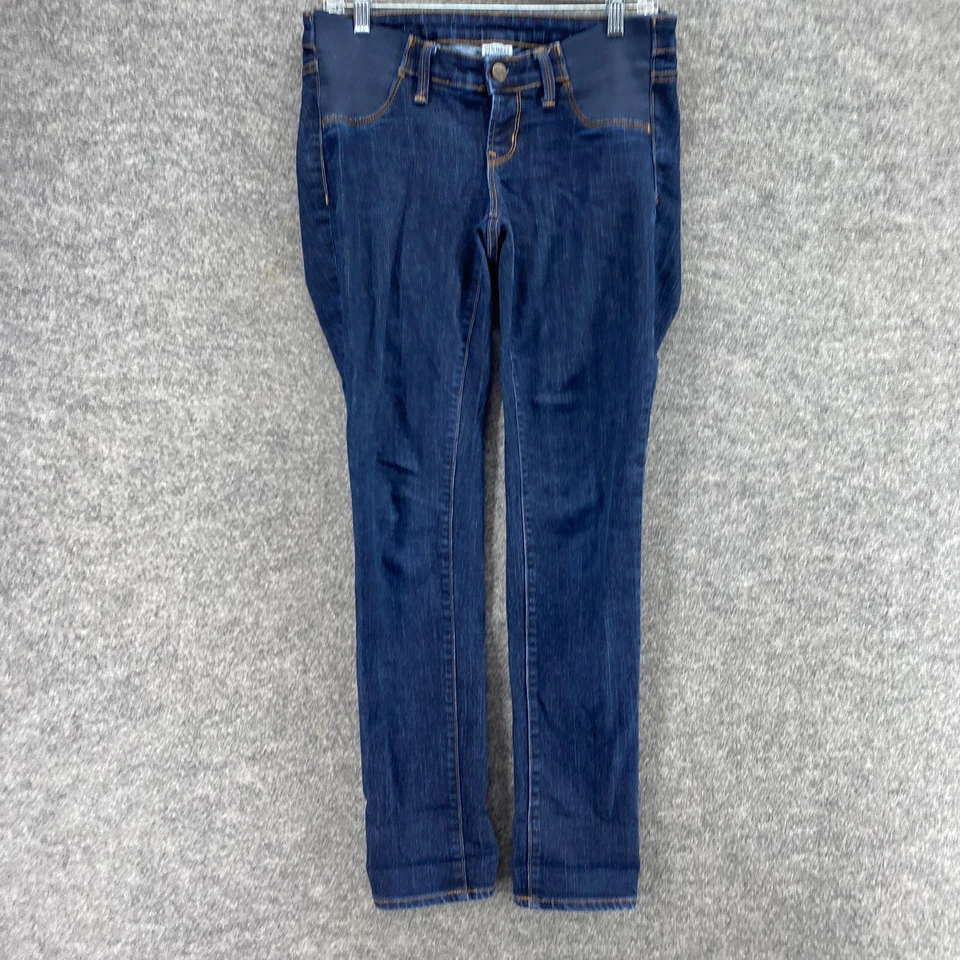 Old Navy Maternity Jeans Women 4 Blue Denim Dark Wash Skinny Low Rise Pockets - Image 4 of 4