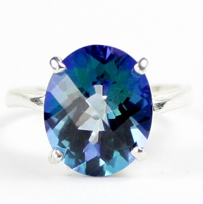 Neptun Gartentopas, 925 Sterling Silber Damen Ring, SR055