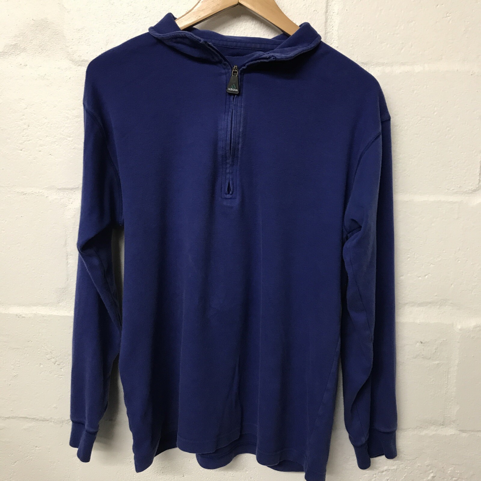 Vintage Adidas Equipment Navy Blue 1/4 Zip Sweatshirt Men's Size M