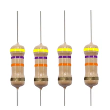 10 Pack~100PACK  47K Ohm Ω  5% Tolerance 1/2W 0.5 Watt Carbon Film Resistor