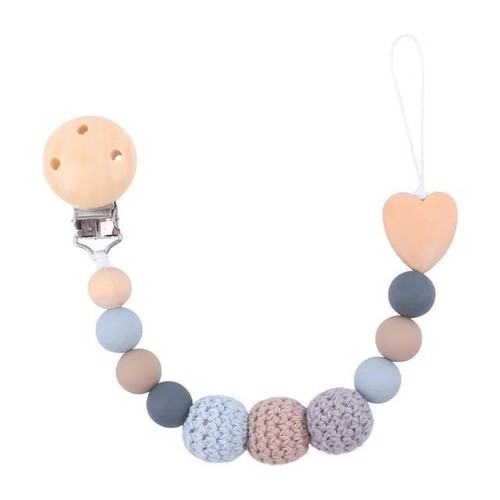 1-2pcs New Baby Pacifier Clips Teethers Bracelet Babies Chain Cute Big Crochet C - Picture 31 of 36