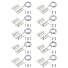 10PC MC-38 Surface Mount Wired NC Door Sensor Alarm Magnetic Reed Switch USA++