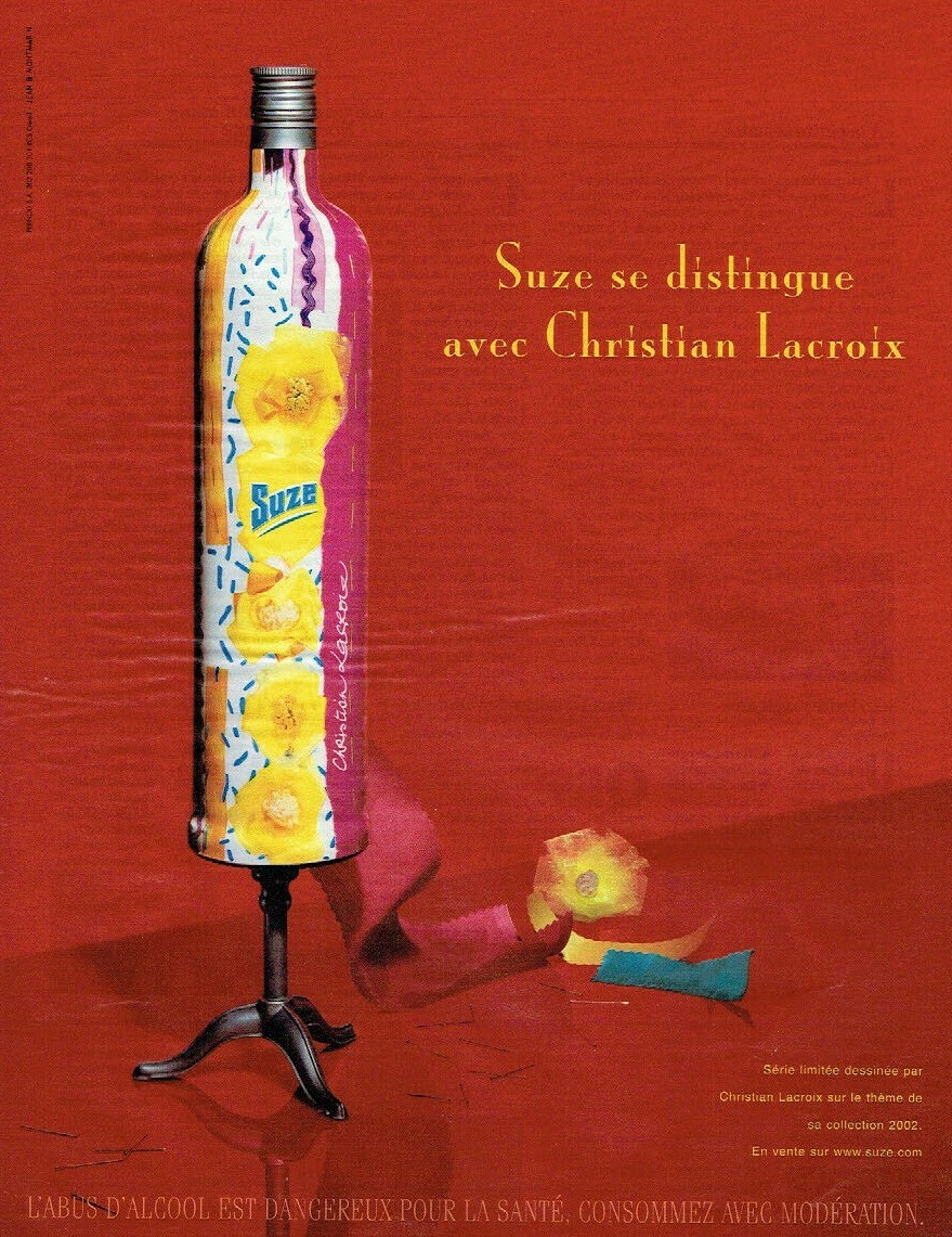 advertising 0321 2003 Suze aperitif stands out 2 Christian Lacroix
